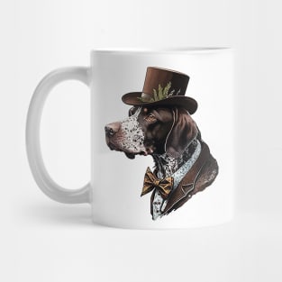 German shorthaired pointer with top hat Mug